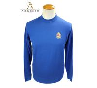 Pullover Uomo Stemma Regno due Sicilie Maglia Maglione 100% lana italy Argenio