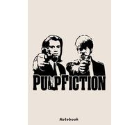 Pullp Fiction Stencill Style Notebook: 120 Pages | 6 x 9 Size | Journal College Ruled Notebook | Gift