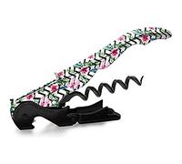 PULLTAP'S GENUINE Cavatappi a due tempi per uso professionale Slider 900, Flower Black (Collezione Floreale), Brevettato e prodotto in Spagna
