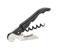 PULLTAP'S GENUINE Classic 500 per mancini Nero - Cavatappi da cameriere per uso professionale - Made in Spagna - Include doppia leva articolata - Coltello tagliapsule e apribottiglie