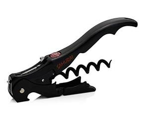 PULLTAP'S GENUINE Slider 150 SAMURAI - Cavatappi da cameriere professionale premium - Made in Spagna - Include doppia leva articolata - Coltello tagliacapsule tipo taglierina e apribottiglie