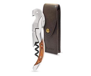 Pulltex Pulltaps - Cavatappi Toledo in palissandro con custodia in pelle