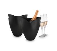 Pulltex Secchiello portaghiaccio/Raffreddachampagne - Nero - Acrilico