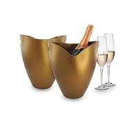 Pulltex Secchiello portaghiaccio/Raffreddachampagne - Oro - Acrilico
