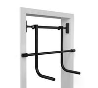 PULLUP & DIP barra per trazioni senza trapano con stazione di immersione - barra per porte con barra immersioni - estensione della barra per immersioni per la casa - set per trazioni per calisthenics