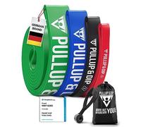 PULLUP & DIP Elastico Fitness per Trazioni, Bande Elastici Fitness, Bande Elastiche di Resistenza (LUCE EXTRA (rosso))