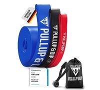 PULLUP & DIP Elastico Fitness per Trazioni, Bande Elastici Fitness, Bande Elastiche di Resistenza (SET DI 3 (rosso + nero + blu))