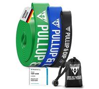 PULLUP & DIP Elastico Fitness per Trazioni, Bande Elastici Fitness, Bande Elastiche di Resistenza (SET DI 3 (nero + blu + verde))