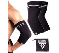 PULLUP & DIP Gomitiere per Uomo e Donna, 1 Paio Gomitiere per il Fitness Stabilizzano le Articolazioni, Gomitiere Antiscivolo per il Tennis, Supporti Sportivi per l'Allenamento con i Pesi, Basket