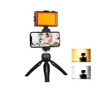 Pulluz Live Broadcast Smartphone Voto Vlogger Kit Vlogger con luce LED + Treppie