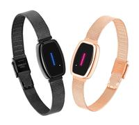 Pulomi Fernliebe Touch Braccialetti per coppie, vibrazioni e luci, Smart Matching, ideali per relazioni a distanza, anniversari o festività, regali di Natale, lunga distanza, rosa oro