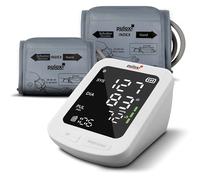 Pulox BP-100 Misuratore di Pressione Arteriosa da Braccio con 2 Bracciali - Misurazione completamente automatica con funzione di memoria per 199 valori misurati