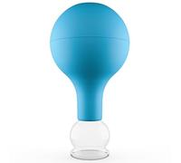 pulox Coppette in vetro con sfera di aspirazione blu, 25 mm