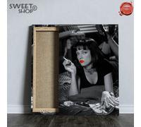 pulp fiction Black Red POP ART Stampa su Tela ALTA' QUALITA'QUADRO MODERNO ARTE