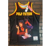 Pulp Fiction Mia Wallace Nero Headgear Classics Basket Jersey ~ Mai Indossato ~