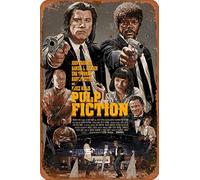 Pulp Fiction Poster II Targa in Latta Poster Vintage Targa Decorazione da Parete per Bar Cafe Giardino Camera da Letto Ufficio Hotel 20X30 cm