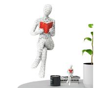 Pulp Reading Women Figurine - Statua d'arte moderna in resina, statuetta astratta di donna che legge | Dimensioni compatte con caratteristica artistica, decorazione per libri, elegante accento interno