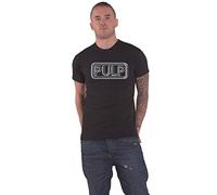 Pulp T Shirt Different Class Band Logo Nuovo Ufficiale Uomo Nero Size L