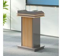 Pulpito in Legno con ripiano portaoggetti Pulpito for conferenze Banco Reception for ristoranti con cassetti Adatto a ristoranti, chiese, seminari e scuole(A)