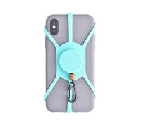 Pulpo - Cinghia di sicurezza per telefono, ideale per lo sport, colore: blu
