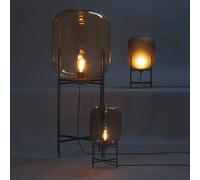 pulpo lampada da tavolo Oda Small, grigio fumo/nero, altezza 45 cm pulpo