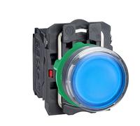 Schneider XB5AW36B5 Pulsante Luminoso LED 24V, Blu