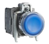 Schneider XB4BW36B5 Pulsante Luminoso LED 24V, Blu