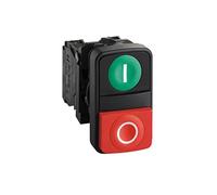 PULSADOR DOBLE VER-ROJ IP66