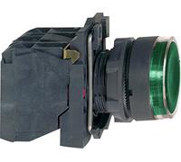 PULSADOR LUM. NA+NC VERDE