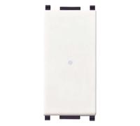 Pulsante 1 polo 10A assiale bianco Bianco