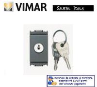 PULSANTE 16A CHIAVE UNIFICATA VIMAR IDEA 16180.CU GRIGIO.
