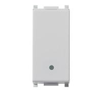 Pulsante 1P NO 10A Silver vimar plana 14008.SL