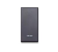Pulsante Ave Tekla colore nero 1P NA 10A illuminabile 445005