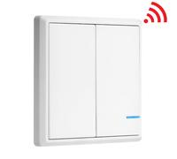 PULSANTE 2 TASTI WIRELESS RADIO BIANCO VT-5132-LED8461 V-TAC