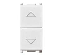 Pulsante 2P doppio commutatore bianco - serie Vimar Plana
