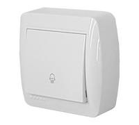 Pulsante a campana murale di dimensioni compatte 74x72x28mm. Ideale per installazioni superficiali, combina funzionalità e design moderno. Perfetto per qualsiasi ambiente.