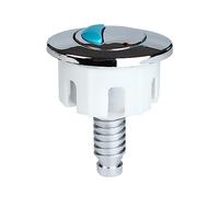 Pulsante a doppio scarico a forma ovale per WC Serbatoi d'acqua galvanizzanti Asta a risparmio idrico Accessori da bagno Pulsante maniglia WC in metallo