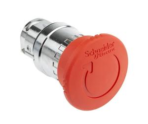 Pulsante a fungo Telemecanique rosso sblocco rotazione ZB4BS844