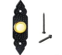 Pulsante a led in lega di zinco cablato con luce campanello, resistente alle intemperie, campanello per porta anteriore da parete per compatibile con la maggior parte dei sistemi campanello cablato