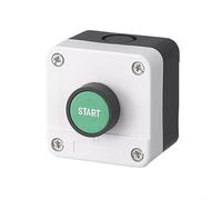 Pulsante a pressione IP65, impermeabile, in acciaio inox, 19 mm, montaggio per controllo industriale e azionamento della porta del garage, argento, set da 4 pezzi (1)