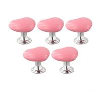 Pulsante a pressione per WC a forma di amore, per serbatoio dell'acqua del bagno, con interruttore a colori, decorazione a filo, funzionamento a mano, compatibile con la maggior parte degli Stan