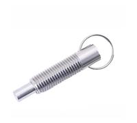 pulsante a stantuffo M8 M10 Stantuffo a molla con anello di trazione scanalato e manopola autobloccante 2 pezzi(M8)