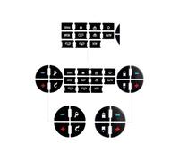 Pulsante Adesivi Compatibile Con GMC Per Sierra 1500 2007 2008 2009 2010 2011 2012 2013 2014 Adesivi Per Interni Auto Pannello Di Controllo Centrale AC Decalcomania Con Pulsante