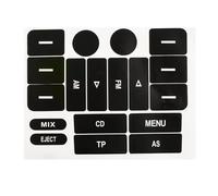 Pulsante Adesivi Compatibile Con Golf Per MK5 Per Passat Manopole Dell'aria Condizionata Adesivi Per Pulsanti Usurati Accessori Interni Adesivi Per La Riparazione Dei Pulsanti Radio