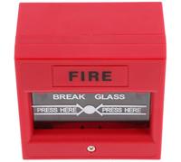 Pulsante Allarme Rottura Vetro, Reset Manuale, Plastica Rossa | Uscita Antincendio e Controllo Accessi, Attivazione Allarme, Compatto Portatile, Resistente, per Sicurezza