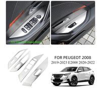 Pulsante Alza Vetro Finestra LHD Peugeot Cornice Accessori Interni Argento