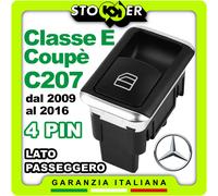 Pulsante Alzacristalli Interruttore Passeggero MERCEDES Classe E Coupé C207 4PIN