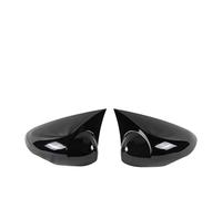 Pulsante Alzacristalli Per Fiesta 2008-2017 Copri Specchietti Laterali Stile Pipistrello Per Auto Esterni Adatti(Bright black)