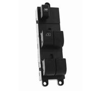 Pulsante alzacristallo anteriore sinistro (lato guidatore) compatibile per Nissan Qashqai J10, Note E12, controllo 4 vetri + sicurezza bambini + funzione AUTO OEM 25401-JD00B, 25401-BB65B