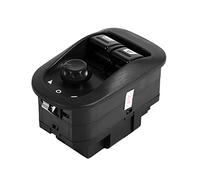Pulsante Alzacristallo Elettrico Interruttore di Controllo Specchietto Laterale Professionale Citroen 206 Nero Plastica Metallo 1 Pezzo Hatchback 1998-2016 Saloon 2007-2016,Interruttori per auto